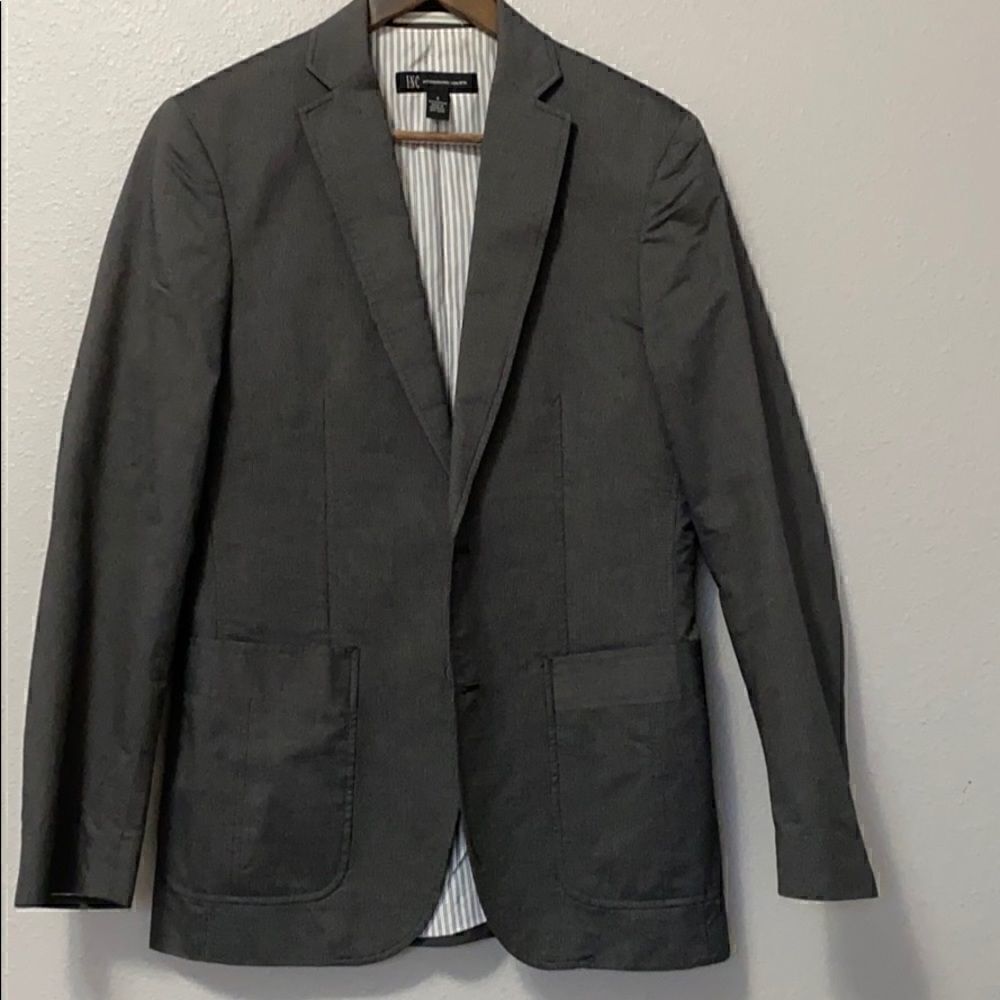 INC Gray Stripe Men’s Blazer